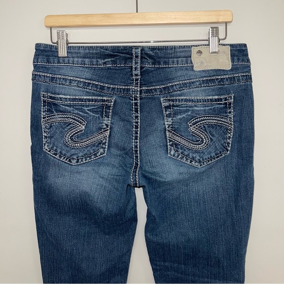 Silver‎ Jeans Aiko Mid Slim Bootcut Women's Size 29 US Blue Denim - Picture 9 of 13